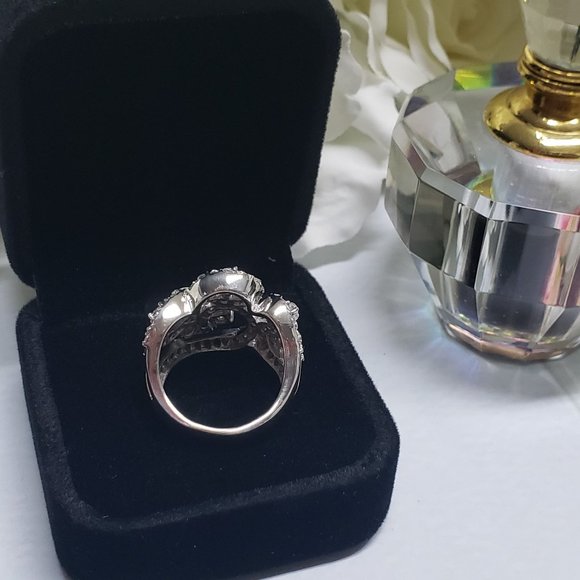 Beautiful Fancy Ring in silver with rhodium plated - Picture 6 of 10